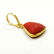 NATURAL RED CORAL 14 KT YELLOW GOLD HANDMADE PENDANT - 3