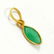 NATURAL EMERALD 14 KT YELLOW GOLD HANDMADE PENDANT - 2