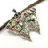 Multi Gemstone Butterfly 92.5 Sterling Silver Pendant