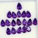 Natural Purple Amethyst 6x4 MM Pear Cut Loose Gemstone - 2