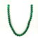 MALACHITE GEMSTONE 12 MM ROUND BEADS NECKLACE - 2
