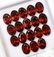 Natural Red Garnet 6x8 MM Oval Cut Loose Gemstone Lot - 5