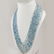 AQUAMARINE FACETED BEADS NECKLACE 316 CT, 10 STRAND - 3
