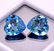 Natural Blue Topaz 5x5 MM Heart Cut Loose Gemstone Lot - 4