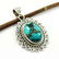 Beautiful Natural Turquoise Handmade 92.5 Sterling