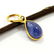 NATURAL TANZANITE 14 KT YELLOW GOLD HANDMADE PENDANT