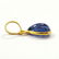 NATURAL TANZANITE 14 KT YELLOW GOLD HANDMADE PENDANT - 3