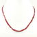 GARNET FACETED OCTAGON DRILLED NECKLACE
