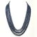 BLUE SAPPHIRE FACETED BEADS NECKLACE 295 CT, 10 STRAND