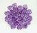 Natural Purple Amethyst 4x4 MM Heart Cut Loose Gemstone - 2