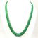EMERALD ROUND PLAIN BEADS NECKLACE 139 CT, 2 STRAND