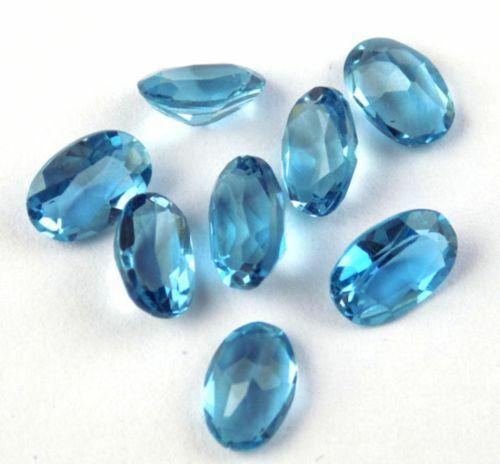 Natural Blue Topaz 6x4 MM Oval Cut Loose Gemstone Lot (1 of 3)