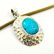 Beautiful Natural Turquoise Handmade 92.5 Sterling