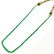 EMERALD GEMSTONE ROUND PLAIN BEADS NECKLACE 90 CTS - 3