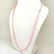 ROSE QUARTZ GEMSTONE 4 MM ROUND BEADS NECKLACE - 3