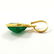 NATURAL EMERALD 14 KT YELLOW GOLD HANDMADE PENDANT - 3