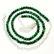 MALACHITE GEMSTONE 4 MM ROUND BEADS NECKLACE