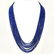 LAPIS LAZULI FACETED BEADS NECKLACE 279 CT, 7 STRAND