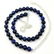 LAPIS LAZULI GEMSTONE 10 MM ROUND BEADS NECKLACE - 3