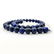 LAPIS LAZULI GEMSTONE 10 MM ROUND BEADS NECKLACE - 4