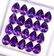 Natural Purple Amethyst 7x5 MM Pear Cut Loose Gemstone - 5