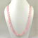ROSE QUARTZ GEMSTONE 10 MM ROUND BEADS NECKLACE
