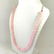 ROSE QUARTZ GEMSTONE 10 MM ROUND BEADS NECKLACE - 2