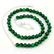 MALACHITE GEMSTONE 8 MM ROUND BEADS NECKLACE