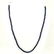 LAPIS LAZULI GEMSTONE 4 MM ROUND BEADS NECKLACE - 2