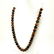 TIGER'S EYE GEMSTONE 10 MM ROUND BEADS NECKLACE - 2