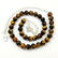 TIGER'S EYE GEMSTONE 10 MM ROUND BEADS NECKLACE - 3