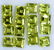 Natural Green Peridot 5x5 MM Square Cut Loose Gemstone