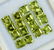 Natural Green Peridot 5x5 MM Square Cut Loose Gemstone - 2