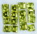 Natural Green Peridot 5x5 MM Square Cut Loose Gemstone - 3