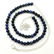 LAPIS LAZULI GEMSTONE 6 MM ROUND BEADS NECKLACE