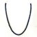 LAPIS LAZULI GEMSTONE 6 MM ROUND BEADS NECKLACE - 2