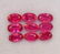 Natural Red Ruby 6x4 MM Oval Cut Loose Gemstone Lot - 4
