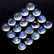 Blue Fire Rainbow Moonstone 4 MM Round Cabochon Loose - 4