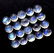 Blue Fire Rainbow Moonstone 4 MM Round Cabochon Loose - 5