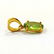 NATURAL GREEN PERIDOT 14 KT YELLOW GOLD HANDMADE - 3