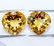 Natural Yellow Citrine 10x10 MM Heart Cut Loose