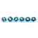 Natural Blue Topaz 8 MM Round Cut Loose Gemstone Lot