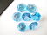Natural Blue Topaz 9 MM Round Cut Loose Gemstone Lot