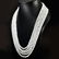 BLUE FLASHY FIRE RAINBOW MOONSTONE NECKLACE - 3