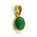NATURAL GREEN EMERALD GEMSTONE 14 KT YELLOW GOLD - 2