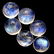 Blue Fire Rainbow Moonstone 8 MM Round Cabochon Loose - 3