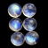 Blue Fire Rainbow Moonstone 8 MM Round Cabochon Loose - 4