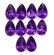Natural Purple Amethyst 6x8 MM Pear Cut Loose Gemstone