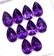 Natural Purple Amethyst 6x8 MM Pear Cut Loose Gemstone - 3
