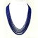 LAPIS LAZULI FACETED BEADS NECKLACE 240 CT, 7 STRAND